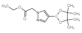 ethyl 2-[4-(tetramethyl-1,3,2-dioxaborolan-2-yl)-1H-pyrazol-1-yl]acetate Structure