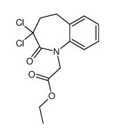 3,3-dichloro-1-ethoxycarbonylmethyl-2,3,4,5-tetrahydro-1H-[1]benzazepin-2-one Structure