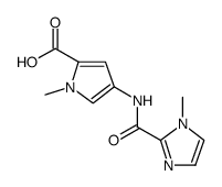 1-METHYL-4-[(1-METHYL-1H-IMIDAZOLE-2-CARBONYL)AMINO]-1H-PYRROLE-2-CARBOXYLICACID Structure