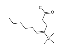 4-trimethylsilyl-4-decenoyl chloride Structure