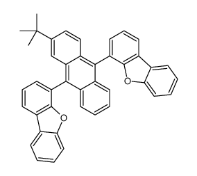 4-(2-tert-butyl-10-dibenzofuran-4-ylanthracen-9-yl)dibenzofuran Structure