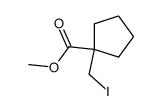 Methyl 1-(iodomethyl)cyclopentanecarboxylate Structure