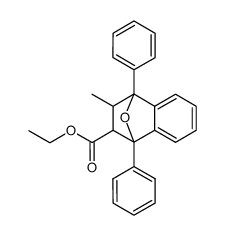 3-methyl-1,4-diphenyl-1,2,3,4-tetrahydro-1,4-epoxido-naphthalene-2-carboxylic acid ethyl ester结构式