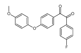 1-(4-fluorophenyl)-2-[4-(4-methoxyphenoxy)phenyl]ethane-1,2-dione Structure