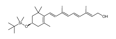 (-)-(R)-all-trans-3-(tert-butyldimethylsilyloxy)retinol结构式