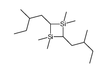 1,1,3,3-tetramethyl-2,4-bis(2-methylbutyl)-1,3-disiletane Structure