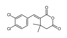 3-[1-(3,4-Dichloro-phenyl)-meth-(E)-ylidene]-4,4-dimethyl-dihydro-pyran-2,6-dione结构式