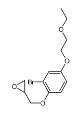 2-[[2-bromo-4-(2-ethoxyethoxy)phenoxy]methyl]oxirane Structure