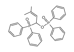 (1-Diphenylphosphoryl-3-methyl-2-butenyl)-diphenylphosphinat结构式