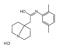 N-(2,5-dimethylphenyl)-2-(1,2,3,5,6,7-hexahydropyrrolizin-8-yl)acetamide,hydrochloride Structure