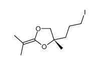 (4S)-4-(3-iodopropyl)-4-methyl-2-propan-2-ylidene-1,3-dioxolane Structure