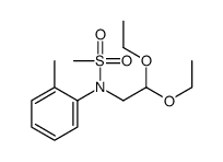 N-(2,2-diethoxyethyl)-N-(2-methylphenyl)methanesulfonamide结构式
