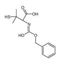(2S)-3-methyl-2-(phenylmethoxycarbonylamino)-3-sulfanylbutanoic acid结构式