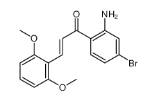 1-(2-amino-4-bromophenyl)-3-(2,6-dimethoxyphenyl)prop-2-en-1-one结构式