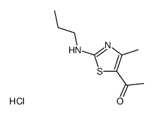 2-(n-Propylamino)-4-methyl-5-acetylthiazole hydrochloride Structure