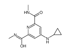4-(cyclopropylamino)-2-N,6-N-dimethylpyridine-2,6-dicarboxamide Structure