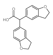 DI-2,3-DIHYDRO-1-BENZOFURAN-5-YLACETICACID Structure