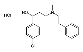 [3-(4-chlorophenyl)-3-hydroxypropyl]-methyl-(2-phenylethyl)azanium,chloride结构式