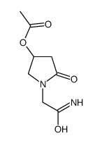 [1-(2-amino-2-oxoethyl)-5-oxopyrrolidin-3-yl] acetate Structure