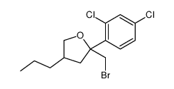 2-(bromomethyl)-2-(2,4-dichlorophenyl)-4-propyloxolane结构式