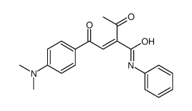 2-acetyl-4-[4-(dimethylamino)phenyl]-4-oxo-N-phenylbut-2-enamide Structure