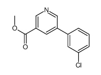 methyl 5-(3-chlorophenyl)pyridine-3-carboxylate Structure