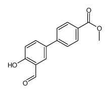 methyl 4-(3-formyl-4-hydroxyphenyl)benzoate Structure
