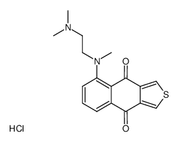 5-<2-(dimethylamino)ethyl methylamino>-4,9-dihydronaphtho<2,3-c>thiophene-4,9-dione dihydrochloride Structure