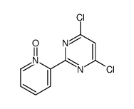 4,6-dichloro-2-(1-oxidopyridin-1-ium-2-yl)pyrimidine Structure