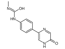 1-methyl-3-[4-(6-oxo-1H-pyrazin-3-yl)phenyl]urea Structure