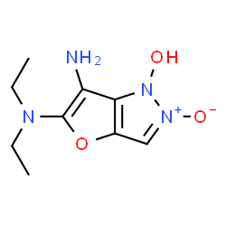 1H-Furo[3,2-c]pyrazole-5,6-diamine,N,N-diethyl-1-hydroxy-,2-oxide (9CI) Structure