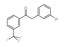 2-(3-BROMOPHENYL)-3'-TRIFLUOROMETHYLACETOPHENONE Structure