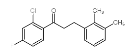 2'-CHLORO-3-(2,3-DIMETHYLPHENYL)-4'-FLUOROPROPIOPHENONE structure