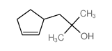 1-(1-cyclopent-2-enyl)-2-methyl-propan-2-ol结构式