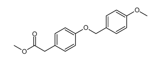 Benzeneacetic acid, 4-[(4-methoxyphenyl)methoxy]-, methyl ester Structure