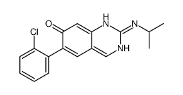 6-(2-chlorophenyl)-2-(propan-2-ylamino)-1H-quinazolin-7-one结构式
