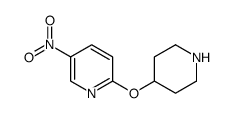 5-nitro-2-(piperidin-4-yloxy)pyridine结构式