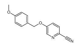 5-((4-Methoxybenzyl)oxy)picolinonitrile结构式