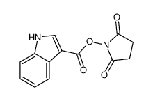 (2,5-dioxopyrrolidin-1-yl) 1H-indole-3-carboxylate Structure