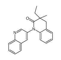 3-ethyl-3-methyl-1-quinolin-3-yl-4H-quinolin-2-one结构式