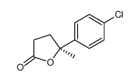 (5S)-5-(4-chlorophenyl)-5-methyloxolan-2-one Structure