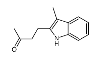 4-(3-methyl-1H-indol-2-yl)butan-2-one结构式