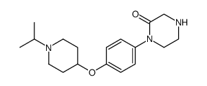 1-[4-(1-propan-2-ylpiperidin-4-yl)oxyphenyl]piperazin-2-one结构式