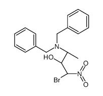 (1S,2S,3S)-1-bromo-3-(dibenzylamino)-1-nitrobutan-2-ol结构式