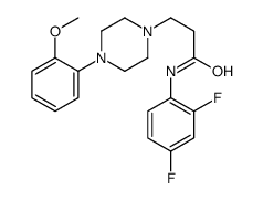 N-(2,4-difluorophenyl)-3-[4-(2-methoxyphenyl)piperazin-1-yl]propanamide结构式