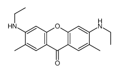 3,6-bis(ethylamino)-2,7-dimethylxanthen-9-one Structure