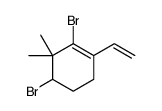 2,4-dibromo-1-ethenyl-3,3-dimethylcyclohexene Structure
