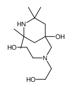4-[[bis(2-hydroxyethyl)amino]methyl]-2,2,6,6-tetramethylpiperidin-4-ol结构式