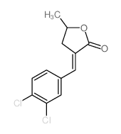 3-[(3,4-dichlorophenyl)methylidene]-5-methyl-oxolan-2-one结构式
