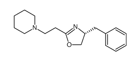 Piperidine, 1-[2-[(4R)-4,5-dihydro-4-(phenylmethyl)-2-oxazolyl]ethyl] Structure